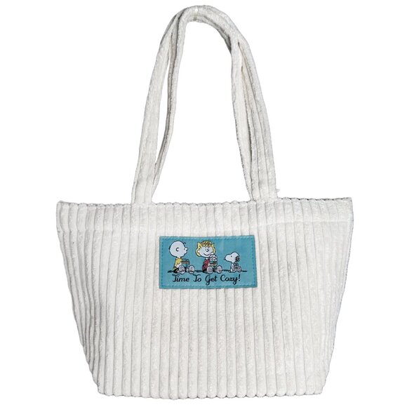 NEW Peanuts Snoopy & Friends Corduroy Tote - Picture 1 of 4